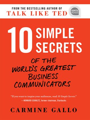cover image of 10 Simple Secrets of the World's Greatest Business Communicators